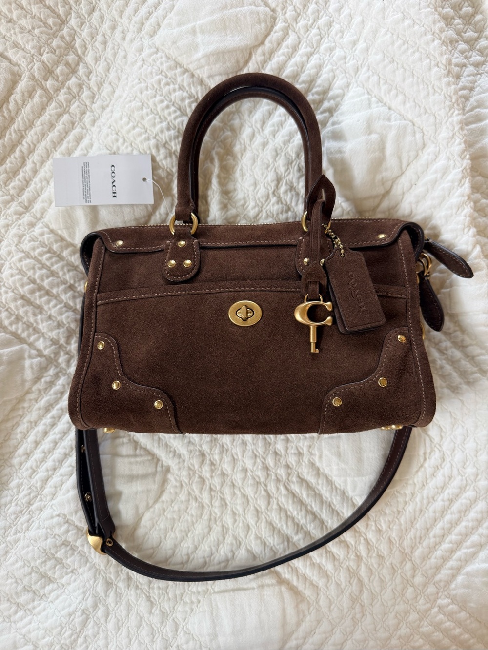 NWT Coach Rhyder 24 Satchel in Chocolate